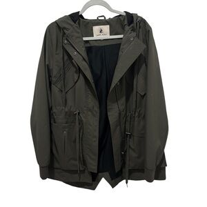 Petite Studio Olive Green Hooded Jacket